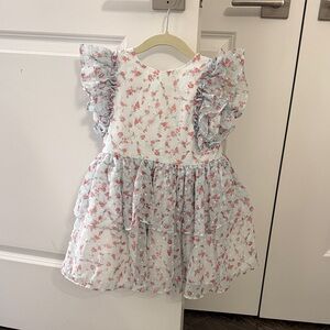 Pippa & Julie floral ruffle dress 3t